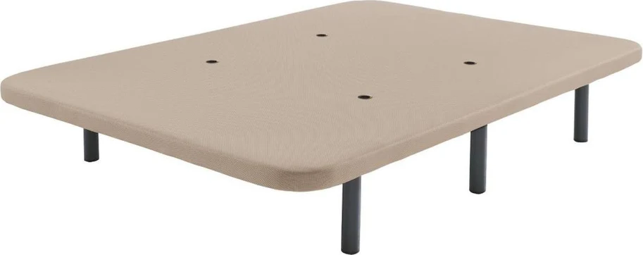 Upholstered mattress base with legs