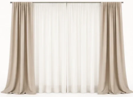 Curtains included in the Hight Package