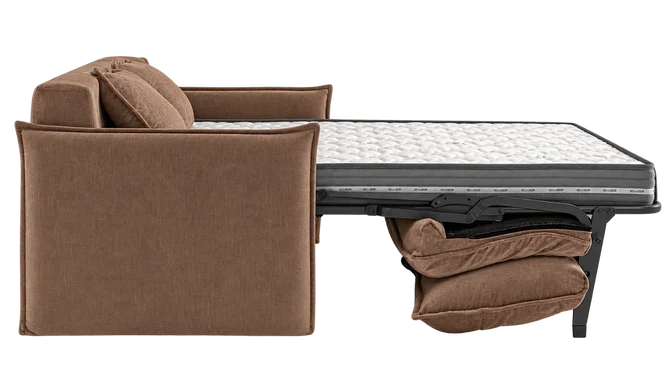 Open sofa bed side view from the Hight Package