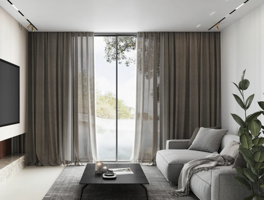 Curtains included in the Medium Package